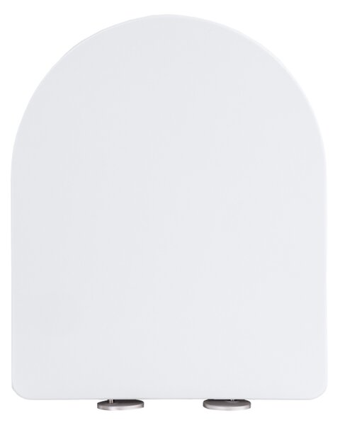 Gamma Magro, toaletní WC sedátko 438x361mm z duroplastu s pomalým zavíráním, bílá, GMA-MAGRO