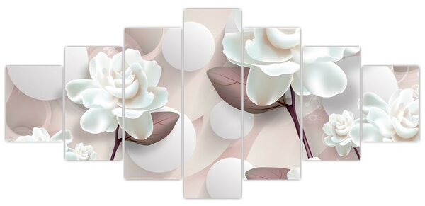 Obraz - Květý růží (210x100 cm)