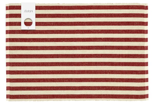 -25 % Dny MOMENTI– Södahl Set dvou červených prostírání Stripe 48 x 33 cm