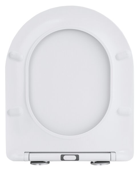 Gamma Magro, toaletní WC sedátko 438x361mm z duroplastu s pomalým zavíráním, bílá, GMA-MAGRO