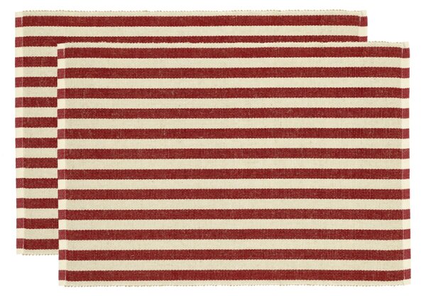 -25 % Dny MOMENTI– Södahl Set dvou červených prostírání Stripe 48 x 33 cm