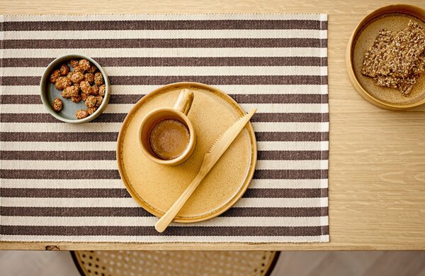 -25 % Dny MOMENTI– Södahl Set dvou hnědých prostírání Stripe 48 x 33 cm