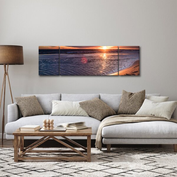 Obraz západu slunce (170x50 cm)