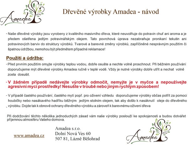 AMADEA Dřevěná vidlička, masivní dřevo, délka 25 cm