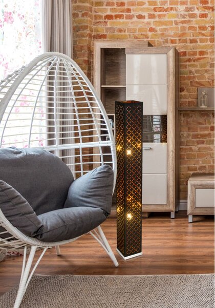 Globo Lighting Clarke stojací lampa 2x40 W černá-zlatá 15229S2