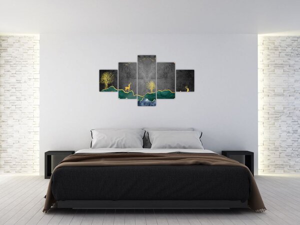 Obraz - Horská scenérie (125x70 cm)