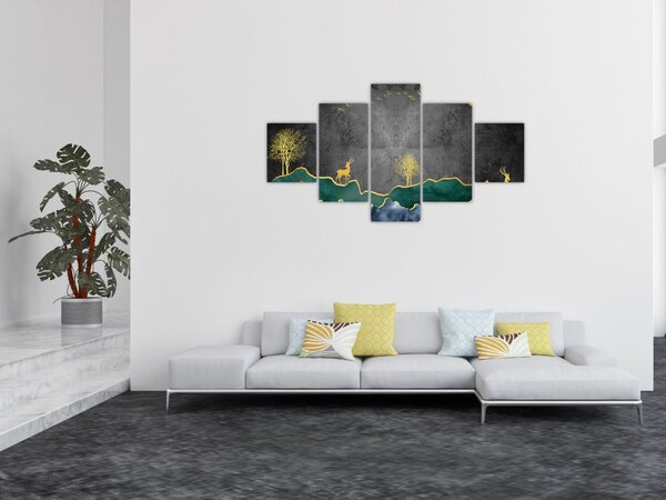 Obraz - Horská scenérie (125x70 cm)