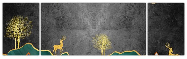 Obraz - Horská scenérie (170x50 cm)