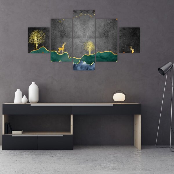 Obraz - Horská scenérie (125x70 cm)