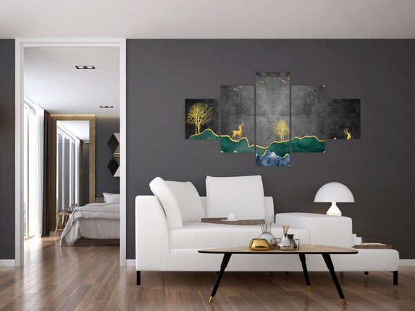 Obraz - Horská scenérie (125x70 cm)