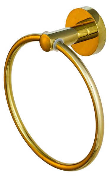 Gamma Roy, kulatý držák na ručník 15cm, zlatá lesklá, GMA-UR-ROY-GD