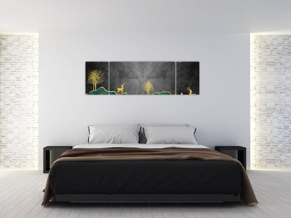 Obraz - Horská scenérie (170x50 cm)