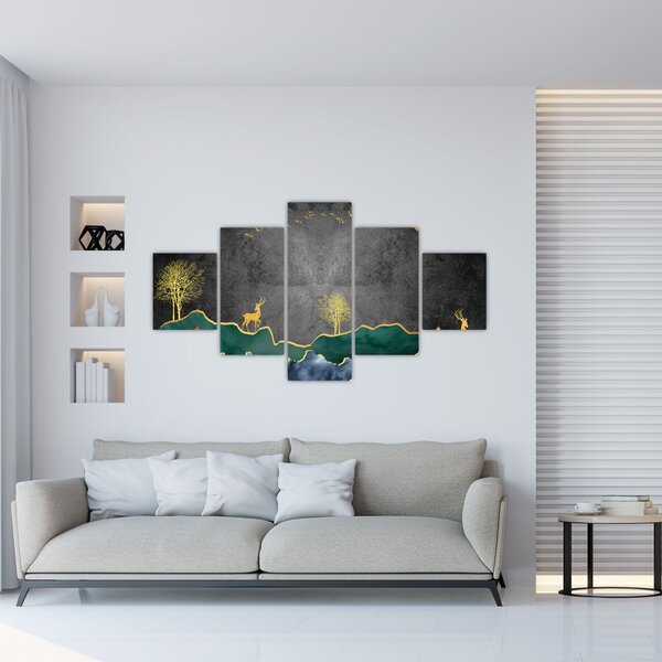 Obraz - Horská scenérie (125x70 cm)