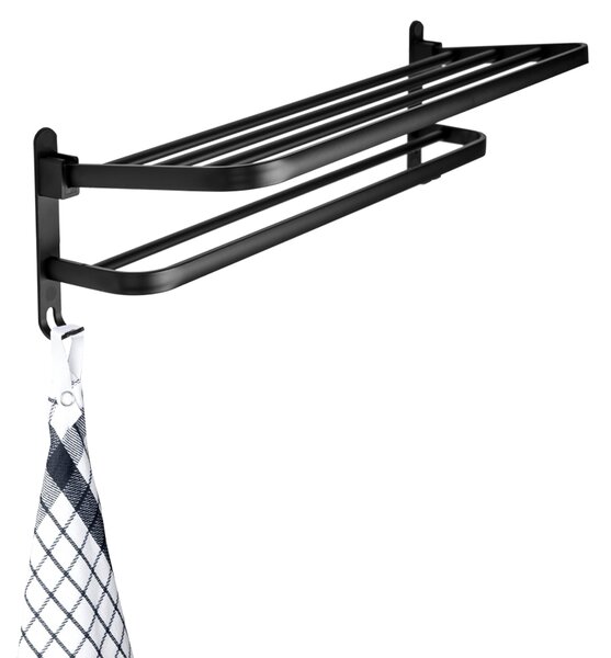 Gamma Gamma, věšák na ručníky 59cm, černá matná, GMA-UWS-BK