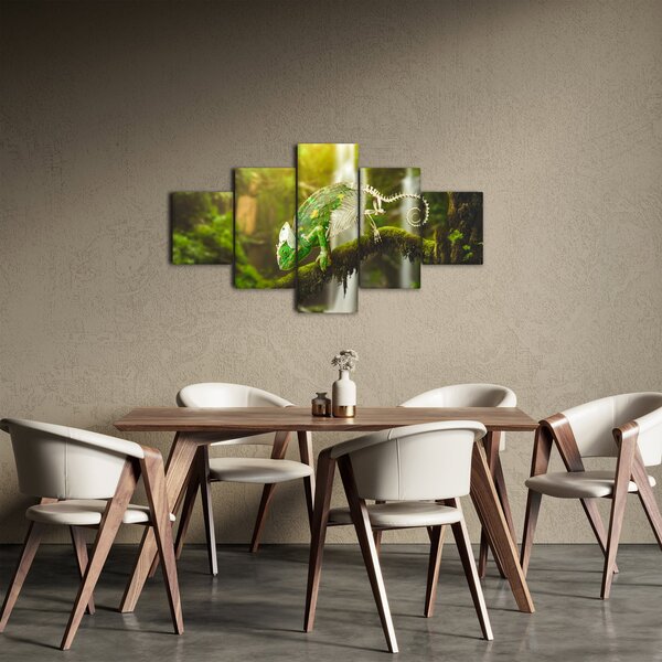 Obraz chameleona (125x70 cm)
