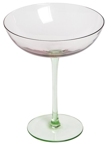 Sada 4 sklenic na martini DIOPSIDE 250 ml Růžová