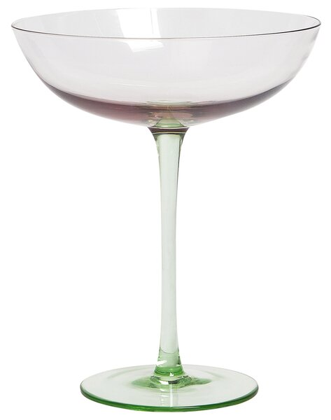 Sada 4 sklenic na martini DIOPSIDE 250 ml Růžová
