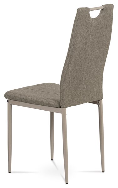 Jídelní židle TONOTA, cappuccino látka/kov cappuccino