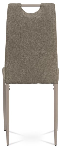 Jídelní židle TONOTA, cappuccino látka/kov cappuccino