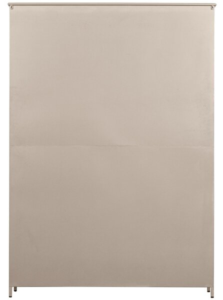 WOOOD Pískově hnědá kovová vitrína Merrick 200 x 142 cm