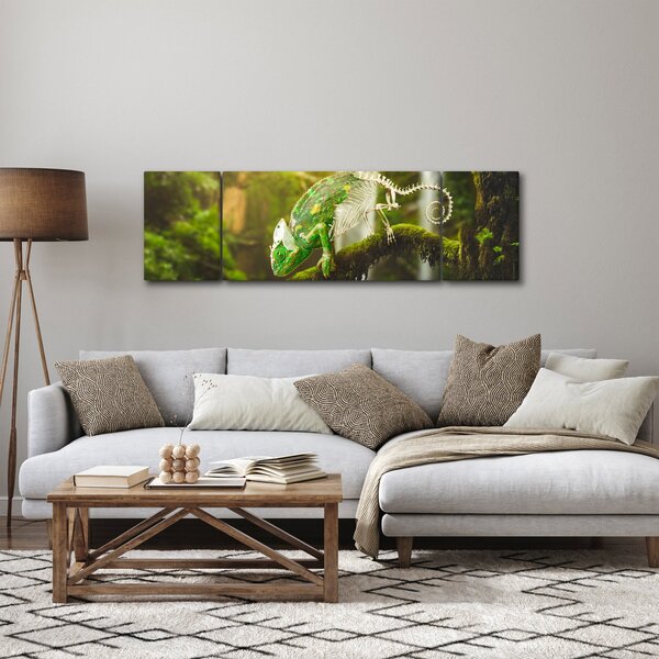 Obraz chameleona (170x50 cm)