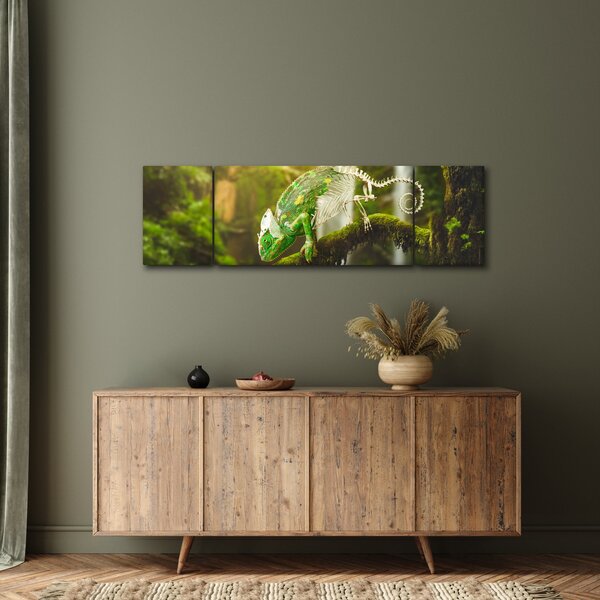 Obraz chameleona (170x50 cm)