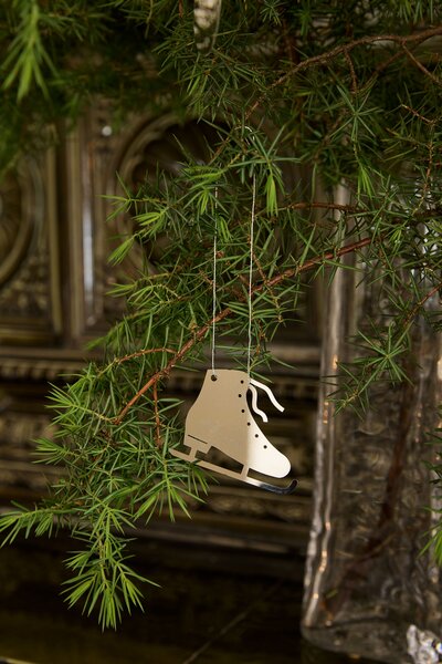 COOEE Design Sada stříbrných ozdob Winter Activities Steel - 6 ks CED522