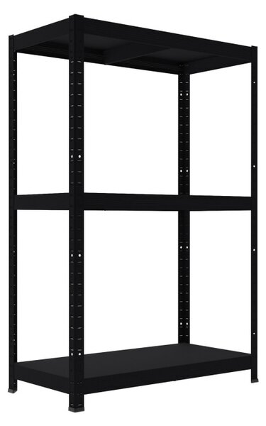 Kovový regál do dílny Biedrax 40 x 60 x 120 cm, černý - 3 police kovové