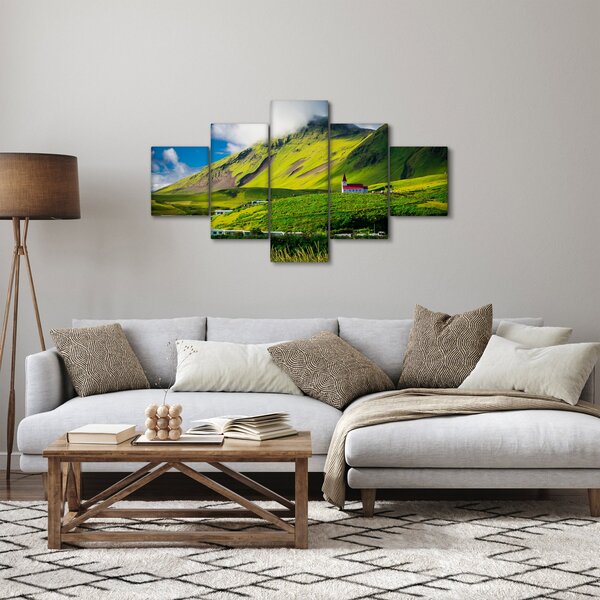 Obraz horské krajiny (125x70 cm)