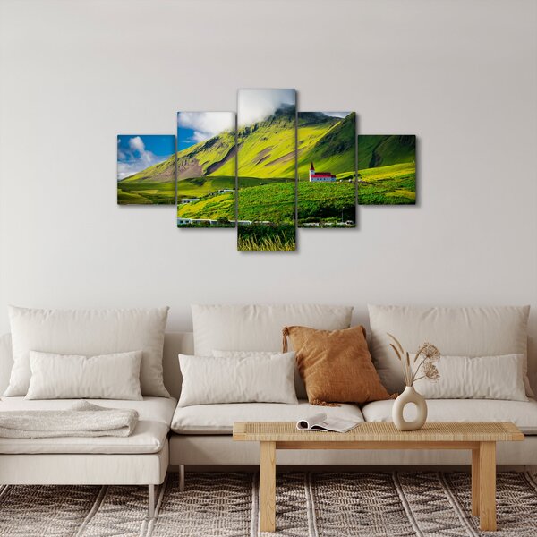 Obraz horské krajiny (125x70 cm)