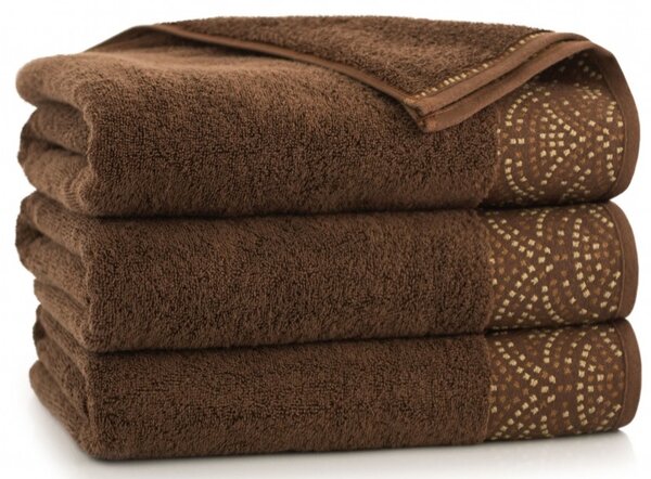 Egyptská bavlna ručníky a osuška Fabiano - hnědá Velikost: ručníček 30 x 50