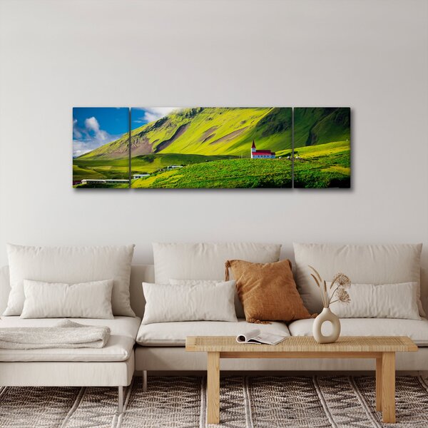 Obraz horské krajiny (170x50 cm)