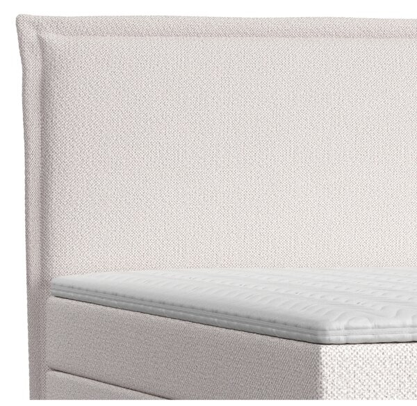 Maison de Rêve Světle béžová čalouněná postel boxspring CALMA 140 x 200 cm
