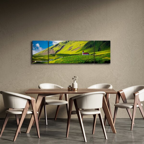 Obraz horské krajiny (170x50 cm)