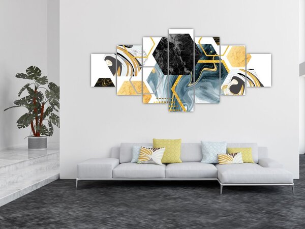 Obraz - Mnohoúhelníky (210x100 cm)