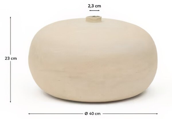 Bílá váza Kave Home Nivala ø 40 cm