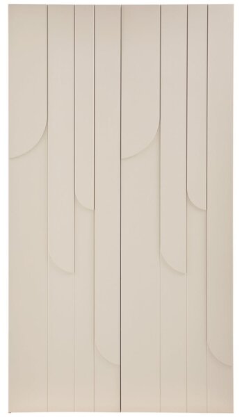 -25 % Dny MOMENTI– WOOOD Světle béžová dřevěná skříň Rain 200 x 110 cm