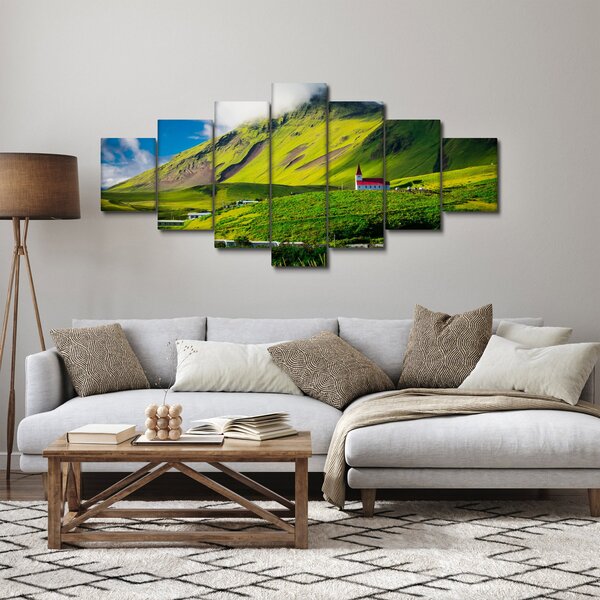 Obraz horské krajiny (210x100 cm)