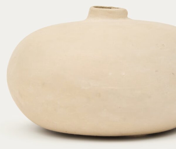Bílá váza Kave Home Nivala ø 15 cm