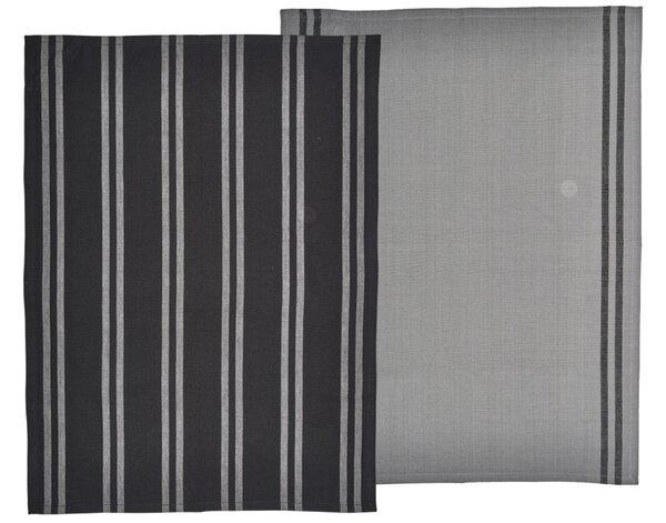-25 % Dny MOMENTI– Södahl Sada dvou černých bavlněných utěrek Soft 70 x 50 cm