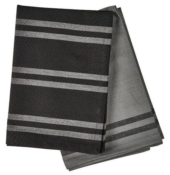 -25 % Dny MOMENTI– Södahl Sada dvou černých bavlněných utěrek Soft 70 x 50 cm