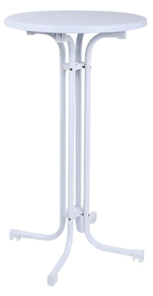 TENTino Elegantní koktejlový skládací bistro stůl 60 cm, bílý