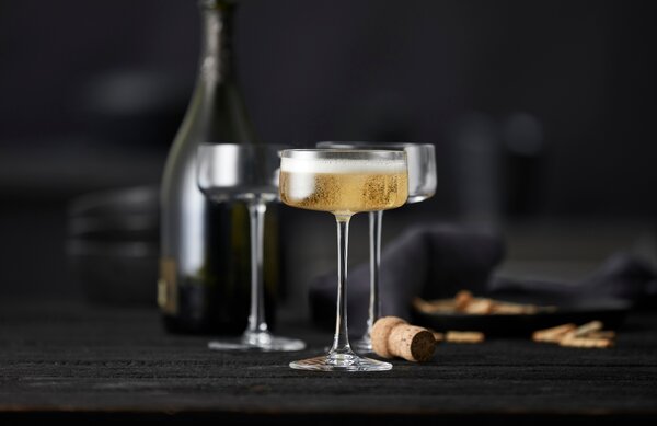 -25 % Dny MOMENTI– Lyngby Glas Set čtyř sklenic na šampaňské Zero 260 ml