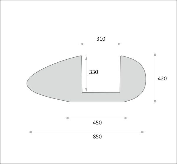 Interiérový květináč VELA, výška 85 cm, šedý, outlet