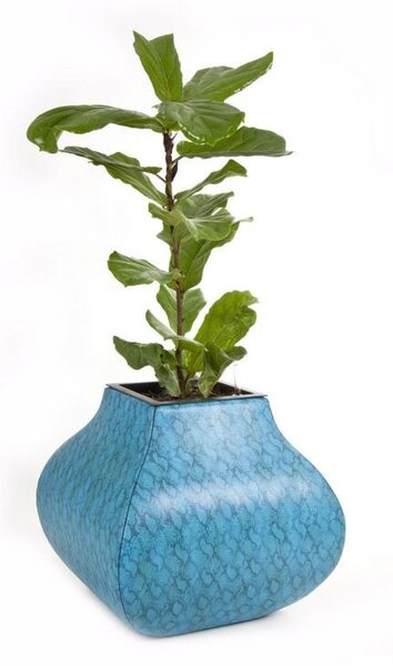 Designový květináč NATTY, výška 62 cm, modrá, outlet