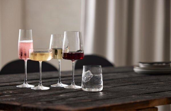 Lyngby Glas Set čtyř sklenic na červené víno Zero 540 ml