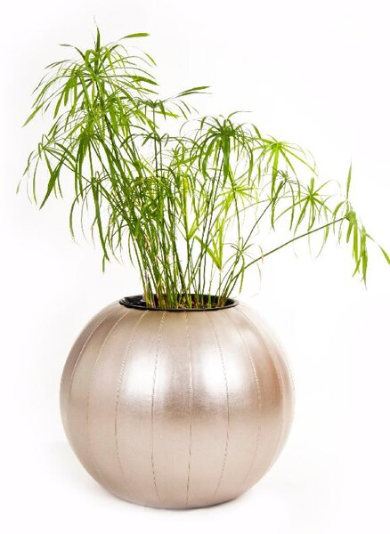 Květináč do interiéru GLOBE, průměr 60 cm, bronzový, outlet