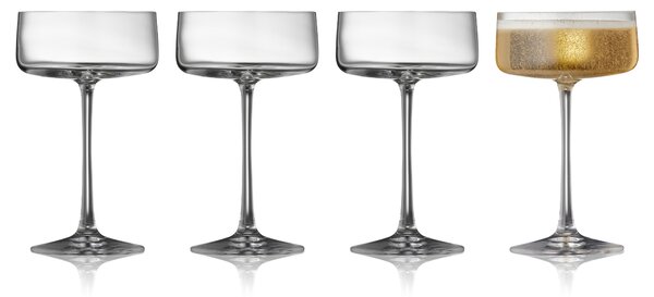 -25 % Dny MOMENTI– Lyngby Glas Set čtyř sklenic na šampaňské Zero 260 ml