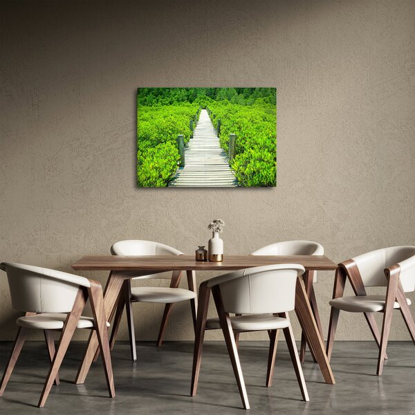 Obraz - dřevěný chodník (70x50 cm)