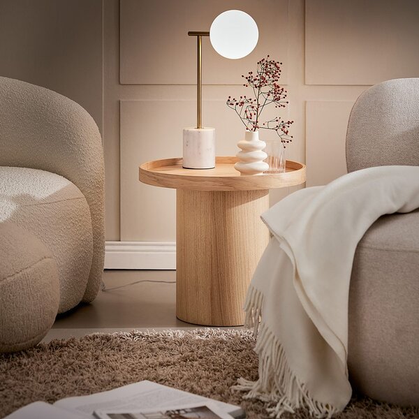 DUPLEX Stolní lampa mramorová
